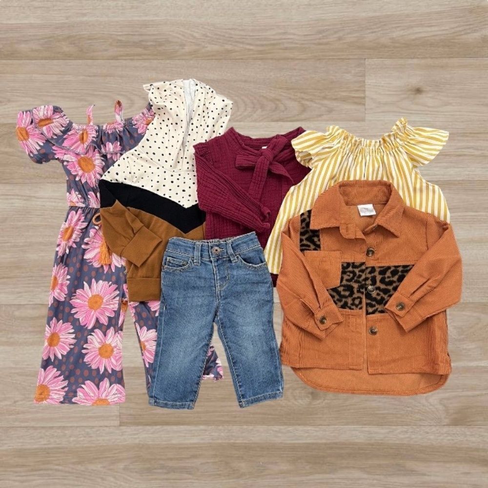 Baby Girl Fall Clothes Bundle | Lot 6 Items 6-12 months